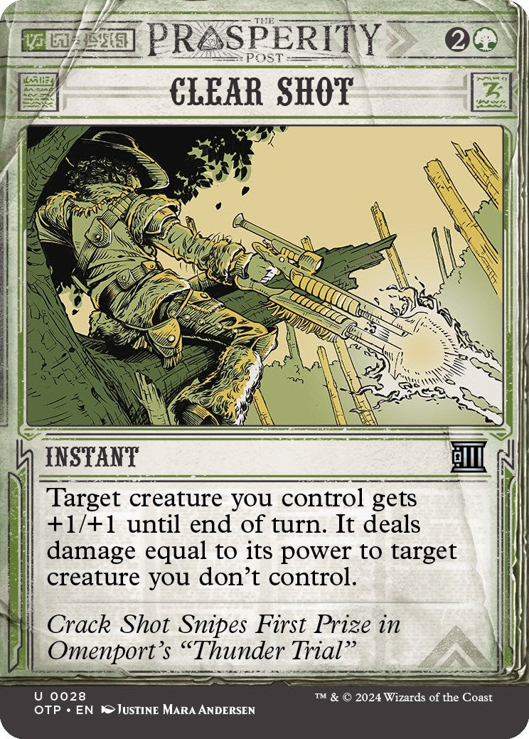 Image for Clear Shot (28) (Outlaws of Thunder Junction: Breaking News) - Magic: The Gathering