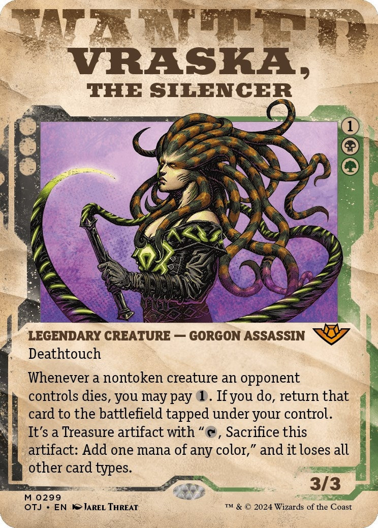 Vraska, the Silencer (Showcase) (299) (Outlaws of Thunder Junction)