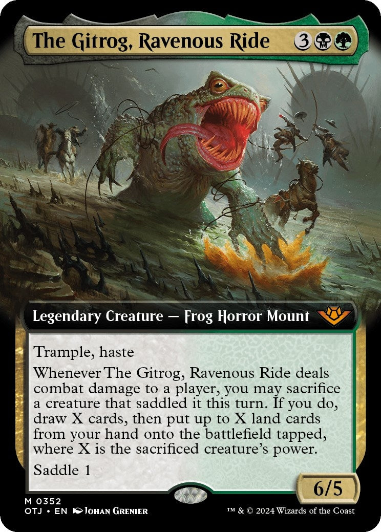 Image for The Gitrog, Ravenous Ride (Extended Art) (352) (Outlaws of Thunder Junction) - Magic: The Gathering