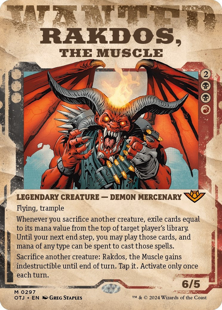 Image for Rakdos, the Muscle (Showcase) (297) (Outlaws of Thunder Junction) - Magic: The Gathering