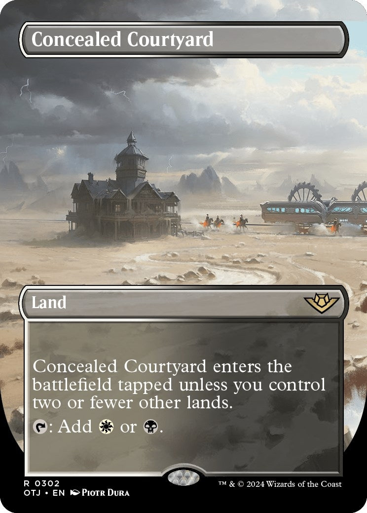 Image for Concealed Courtyard (Borderless) (302) (Outlaws of Thunder Junction) - Magic: The Gathering