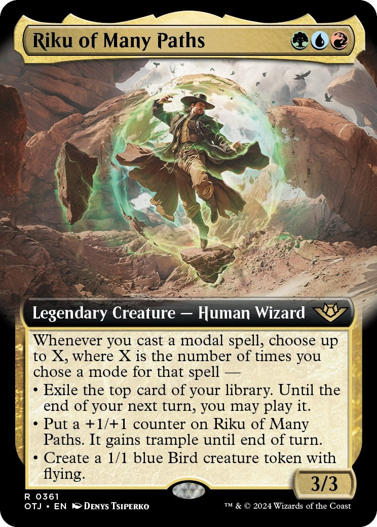 Image for Riku of Many Paths (Extended Art) (361) (Outlaws of Thunder Junction) - Magic: The Gathering
