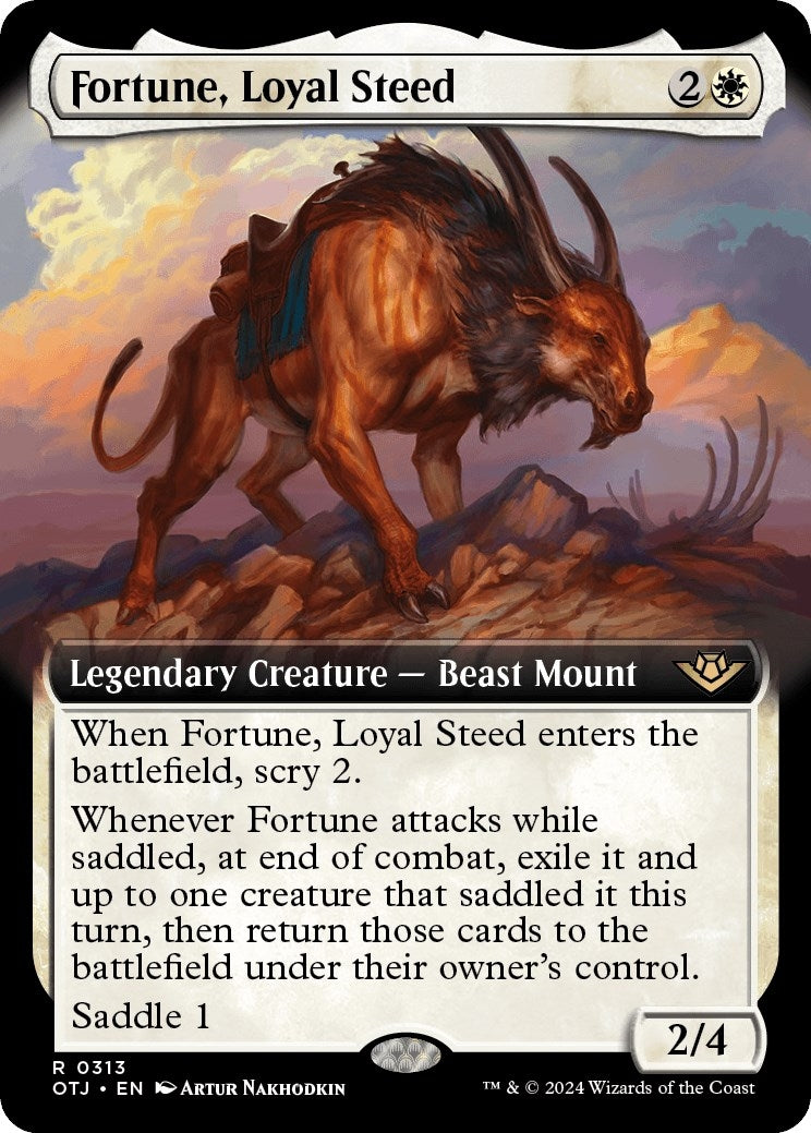 Image for Fortune, Loyal Steed (Extended Art) (313) (Outlaws of Thunder Junction) - Magic: The Gathering