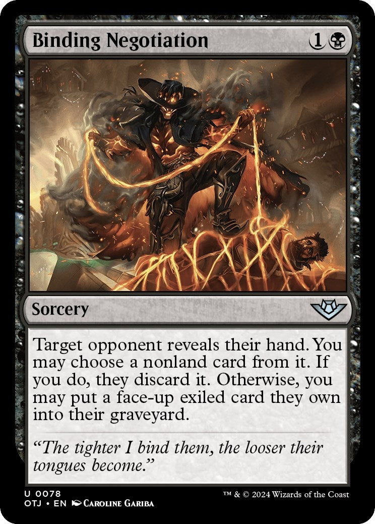 Image for Binding Negotiation (78) (Outlaws of Thunder Junction) - Magic: The Gathering