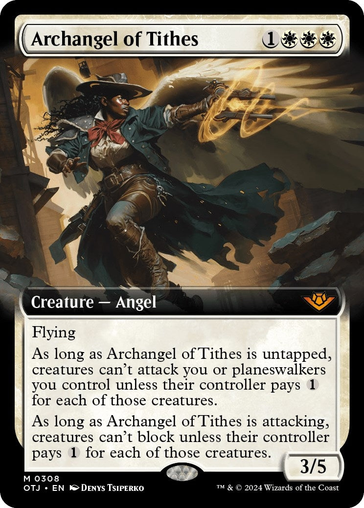 Archangel of Tithes (Extended Art) (308) (Outlaws of Thunder Junction)