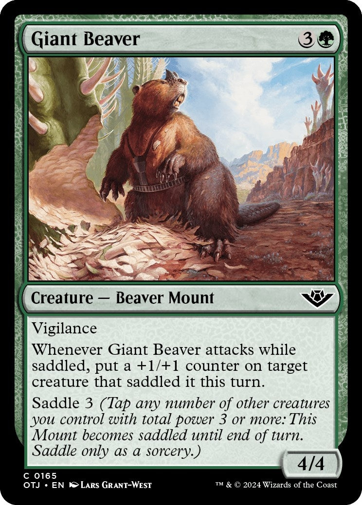 Image for Giant Beaver (165) (Outlaws of Thunder Junction) - Magic: The Gathering