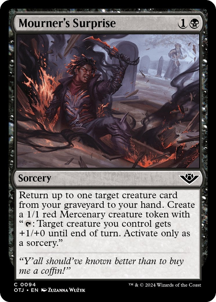 Image for Mourner's Surprise (94) (Outlaws of Thunder Junction) - Magic: The Gathering