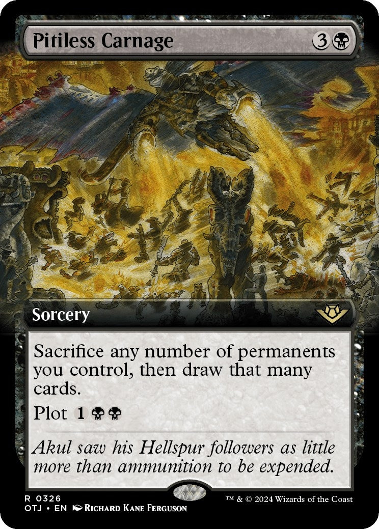 Image for Pitiless Carnage (Extended Art) (326) (Outlaws of Thunder Junction) - Magic: The Gathering