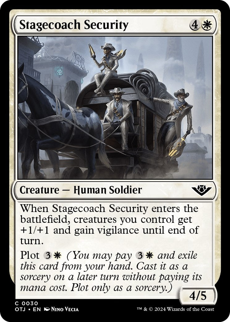 Image for Stagecoach Security (30) (Outlaws of Thunder Junction) - Magic: The Gathering