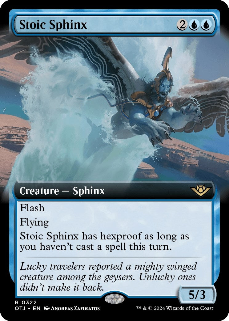 Image for Stoic Sphinx (Extended Art) (322) (Outlaws of Thunder Junction) - Magic: The Gathering