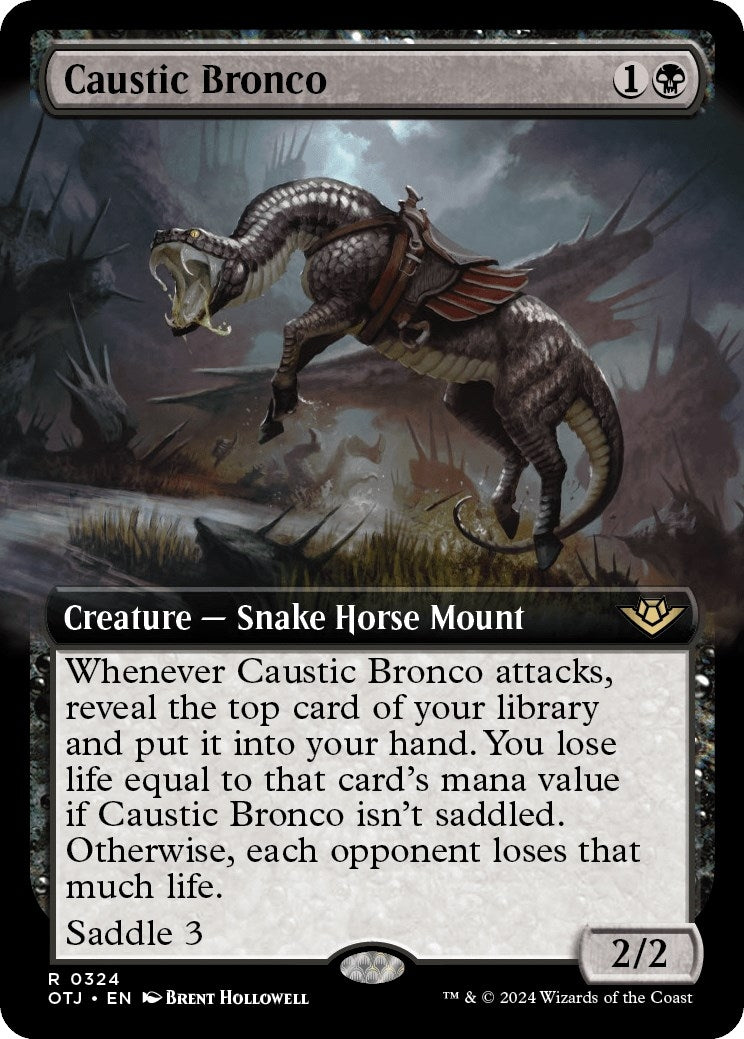 Caustic Bronco (Extended Art) (324) (Outlaws of Thunder Junction)