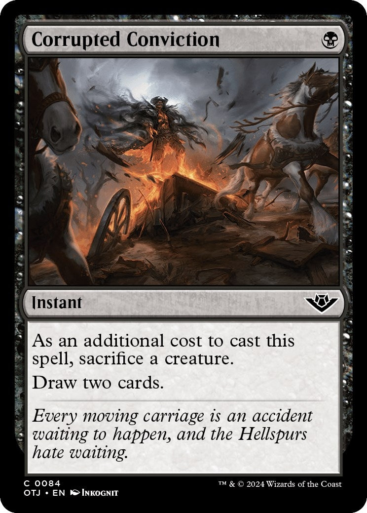 Image for Corrupted Conviction (84) (Outlaws of Thunder Junction) - Magic: The Gathering
