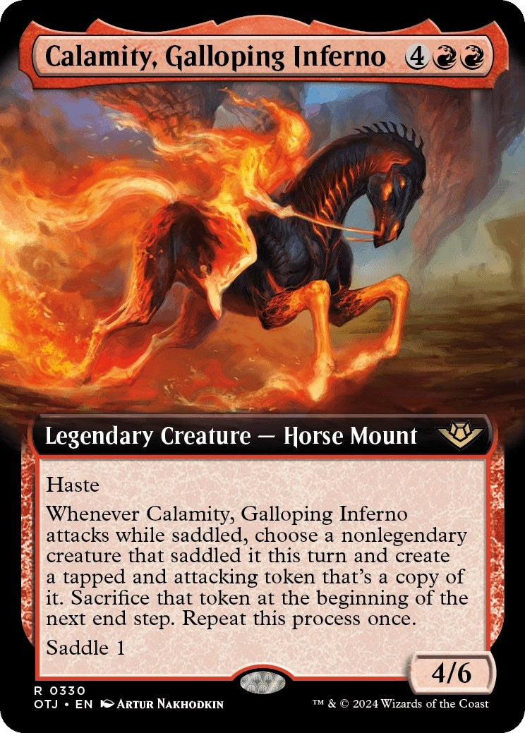 Image for Calamity, Galloping Inferno (Extended Art) (330) (Outlaws of Thunder Junction) - Magic: The Gathering