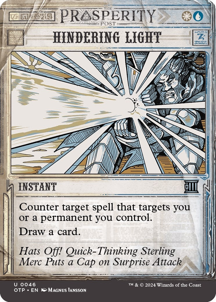 Image for Hindering Light (46) (Outlaws of Thunder Junction: Breaking News) - Magic: The Gathering