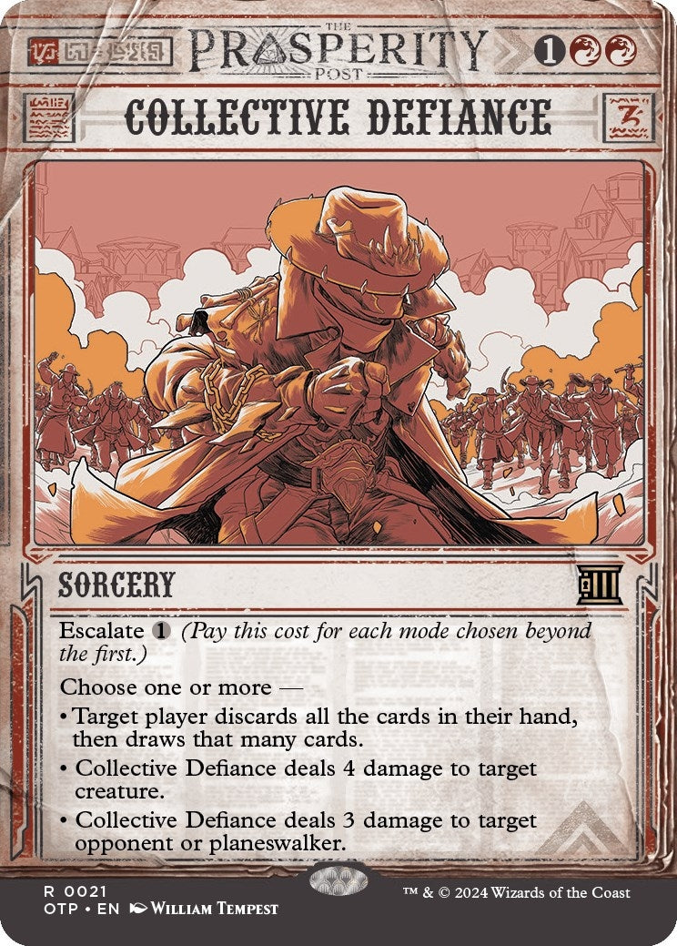 Image for Collective Defiance (21) (Outlaws of Thunder Junction: Breaking News) - Magic: The Gathering