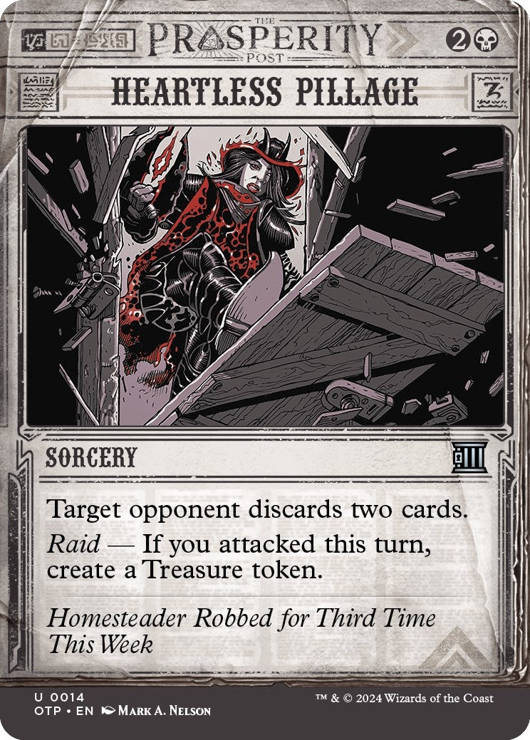 Image for Heartless Pillage (14) (Outlaws of Thunder Junction: Breaking News) - Magic: The Gathering