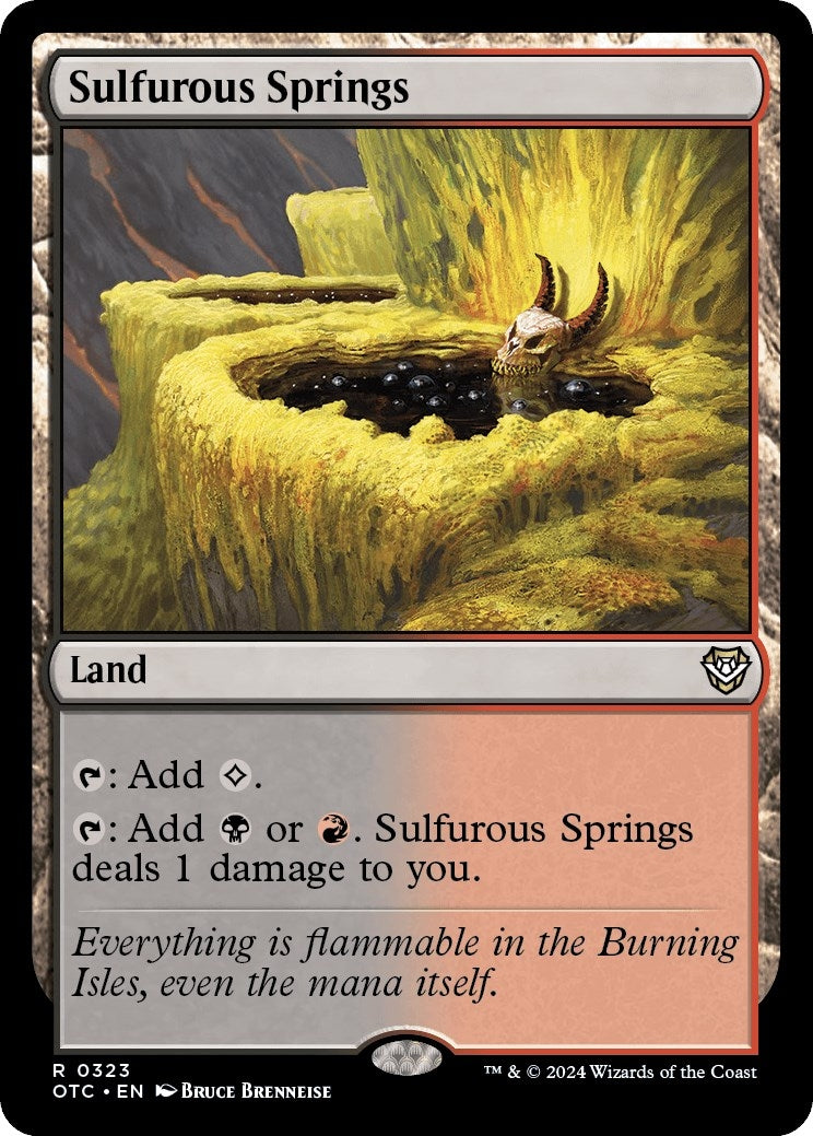 Image for Sulfurous Springs (323) (Outlaws of Thunder Junction) - Magic: The Gathering