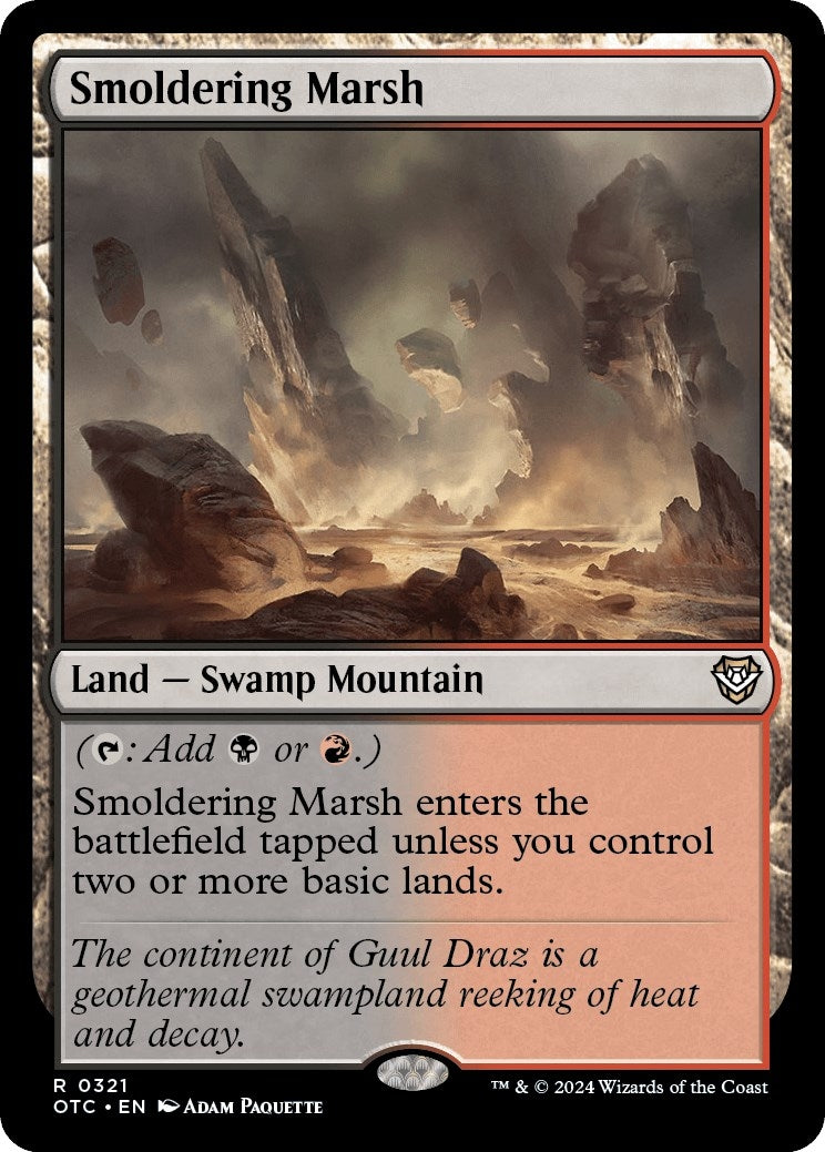 Image for Smoldering Marsh (321) (Outlaws of Thunder Junction) - Magic: The Gathering