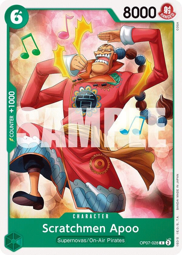 Image for Scratchmen Apoo (OP07-028) (500 Years in the Future) - One Piece Card Game