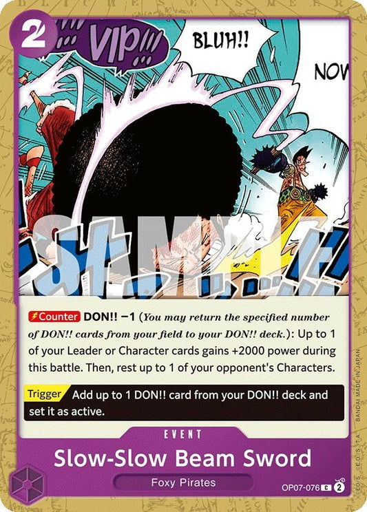 Slow-Slow Beam Sword (OP07-076) (500 Years in the Future)