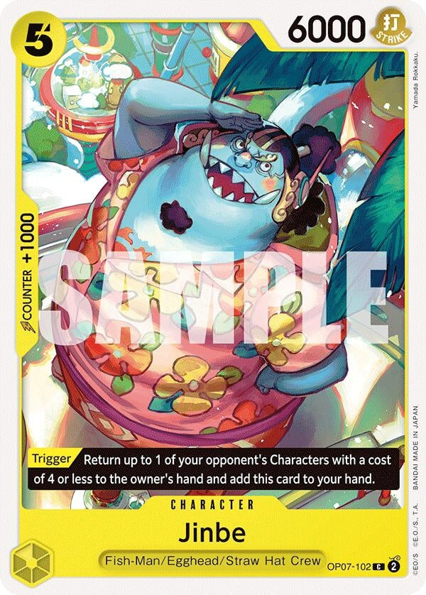 Image for Jinbe (102) (OP07-102) (500 Years in the Future) - One Piece Card Game