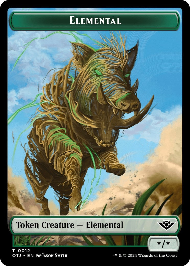 Elemental Token (12) (Outlaws of Thunder Junction)