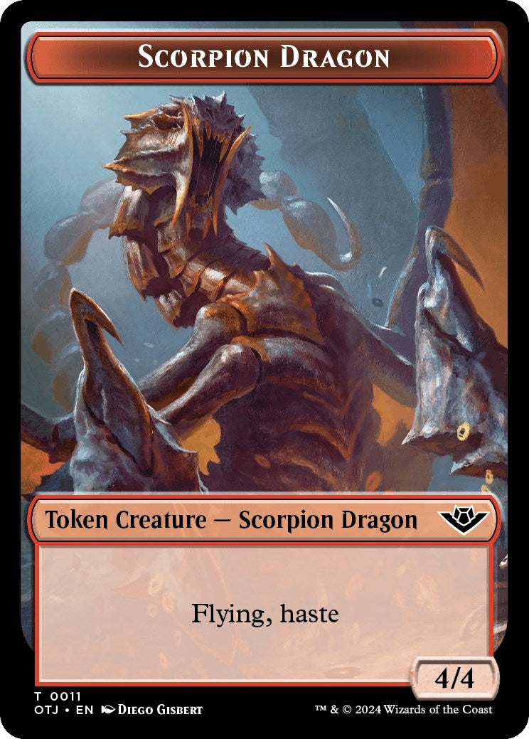 Scorpion Dragon Token (11) (Outlaws of Thunder Junction)