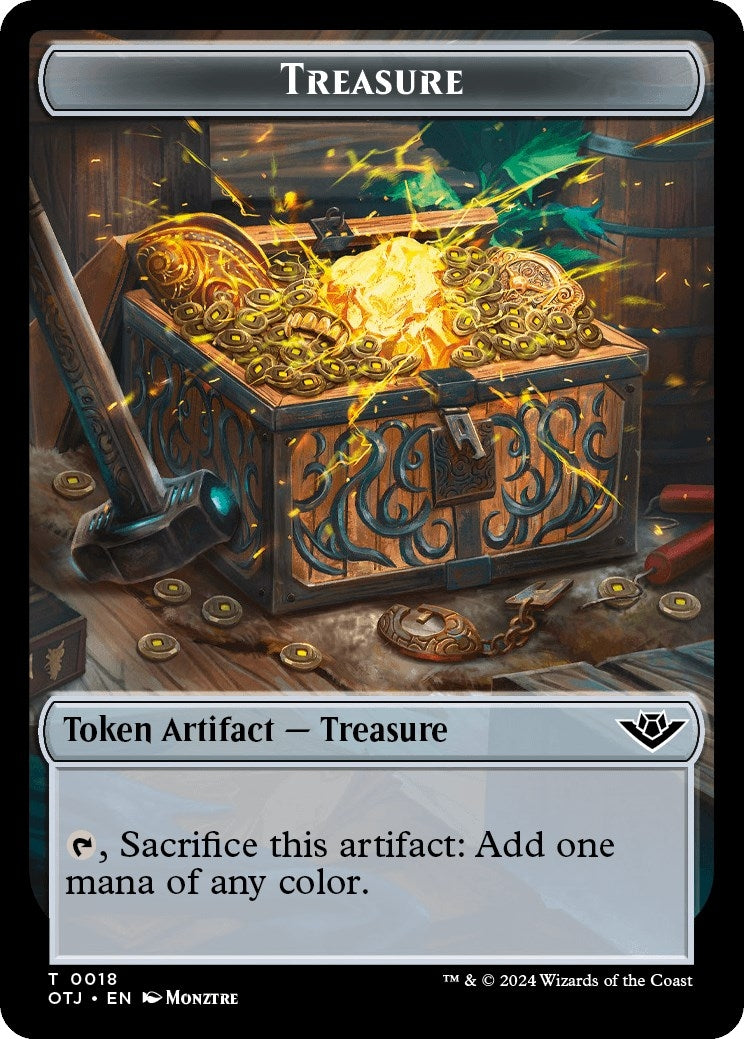 Image for Treasure // Plot Double-Sided Token (18 // 20) (Outlaws of Thunder Junction) - Magic: The Gathering