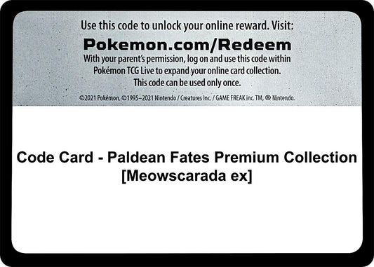 Image for Code Card - Paldean Fates Premium Collection [Meowscarada ex] (SV: Paldean Fates) - Pokemon