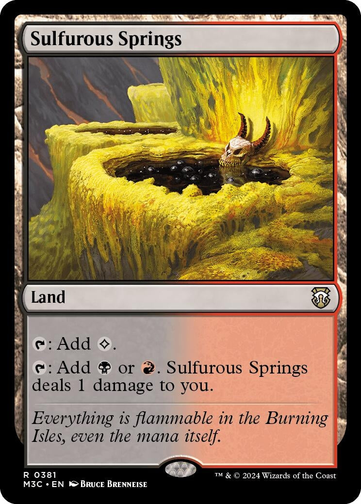 Image for Sulfurous Springs (381) (Modern Horizons 3) - Magic: The Gathering