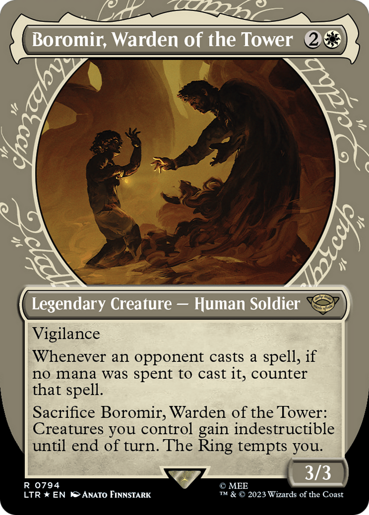 Boromir, Warden of the Tower (Showcase) (Surge Foil) (794) (LTR)