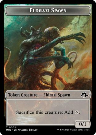 Eldrazi Spawn // Cat Double-Sided Token (2 // 4) (MH3)