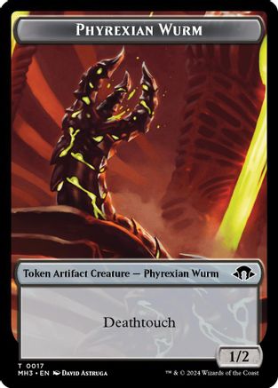 Phyrexian Wurm Token (0017) (17) (MH3)