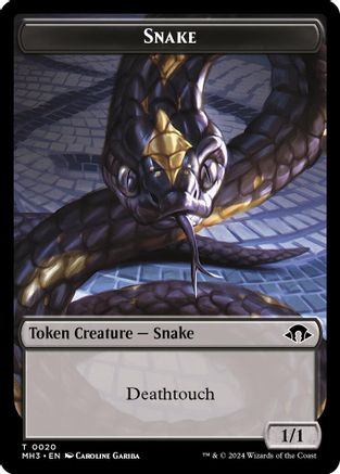 Snake // Energy Reserve Double-Sided Token (20 // 36) (MH3)