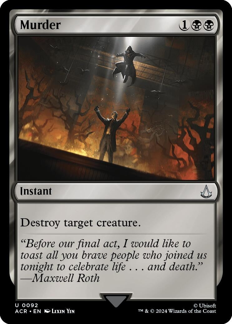 Image for Murder (92) (Universes Beyond: Assassin's Creed) - Magic: The Gathering