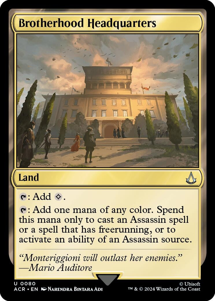 Image for Brotherhood Headquarters (80) (Universes Beyond: Assassin's Creed) - Magic: The Gathering