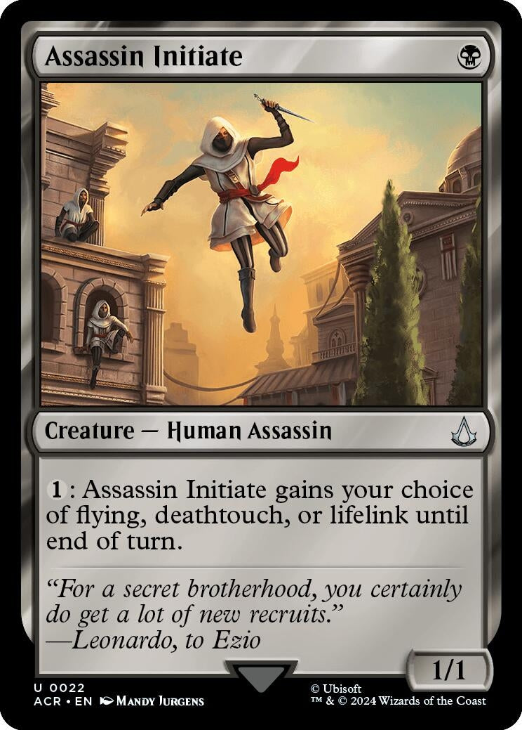 Image for Assassin Initiate (22) (Universes Beyond: Assassin's Creed) - Magic: The Gathering