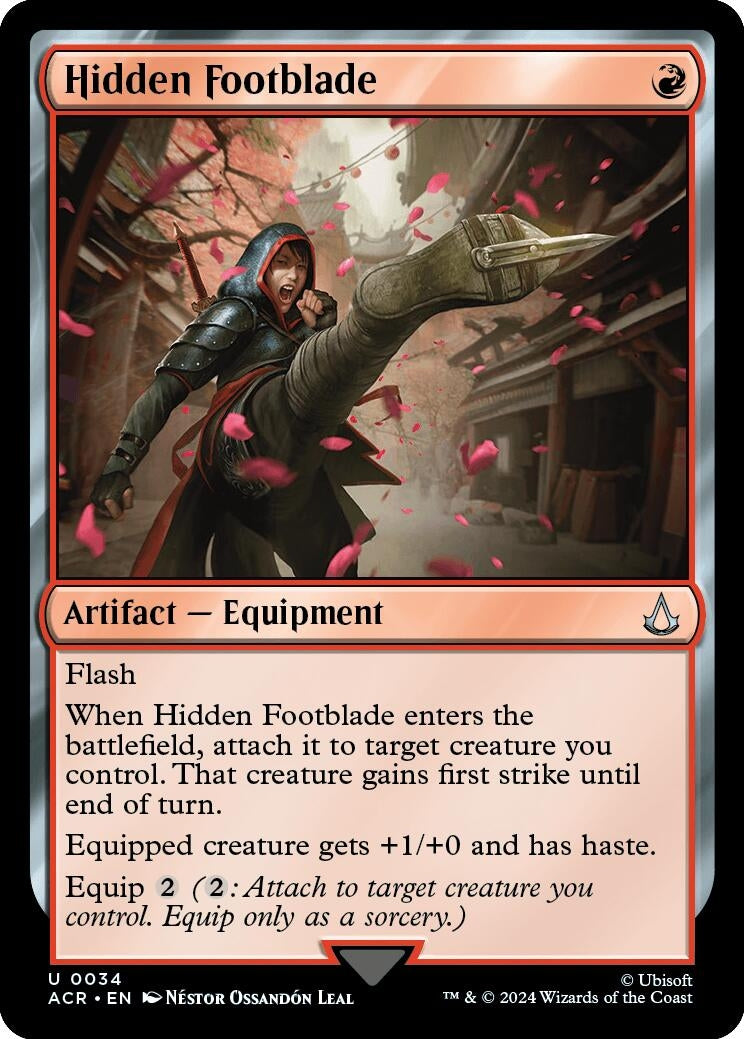 Image for Hidden Footblade (34) (Universes Beyond: Assassin's Creed) - Magic: The Gathering