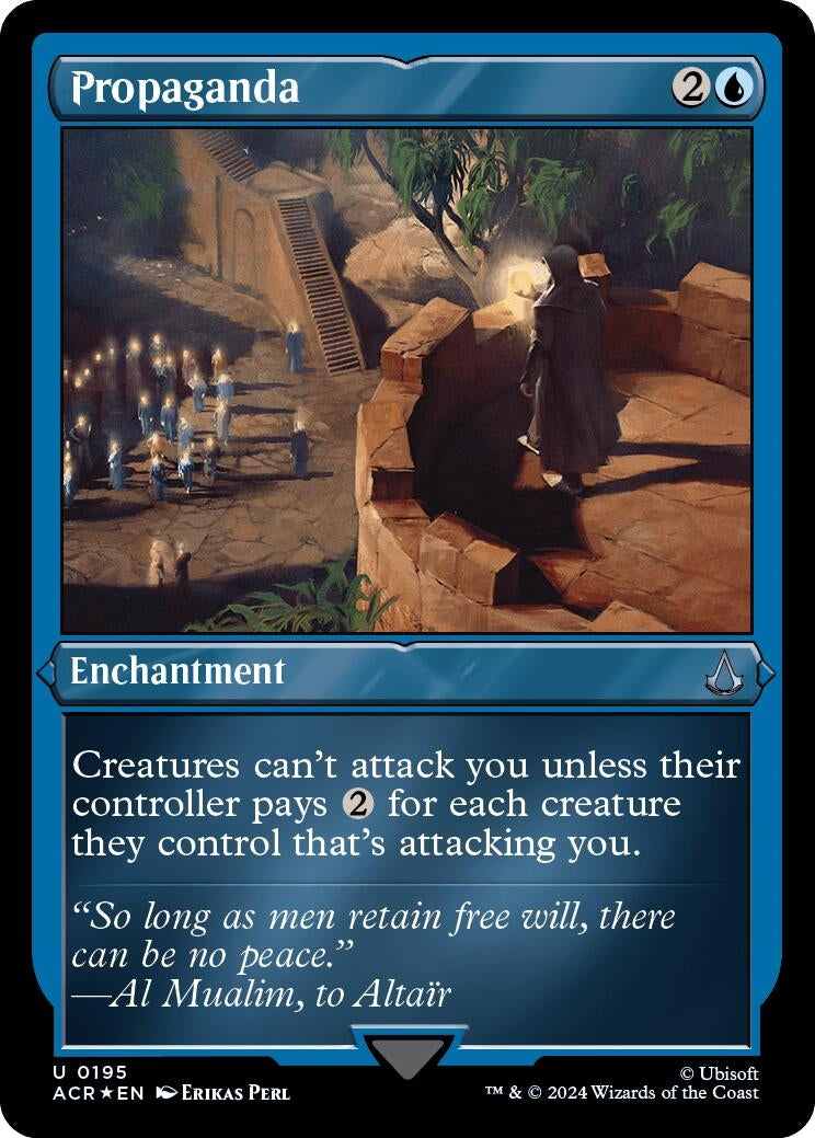 Propaganda (Foil Etched) (195) (Universes Beyond: Assassin's Creed)