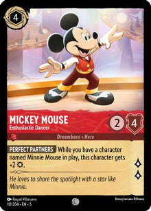 Mickey Mouse - Enthusiastic Dancer (112/204) - Shimmering Skies Cold Foil