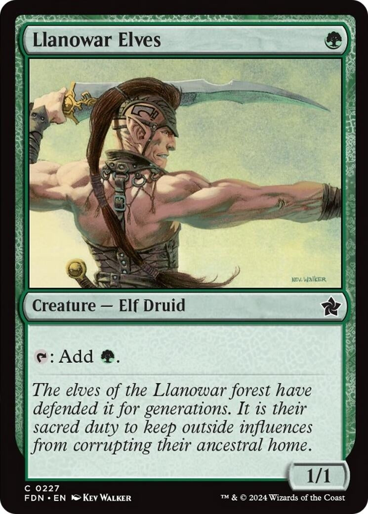 Image for Llanowar Elves (227) (Foundations) - Magic: The Gathering