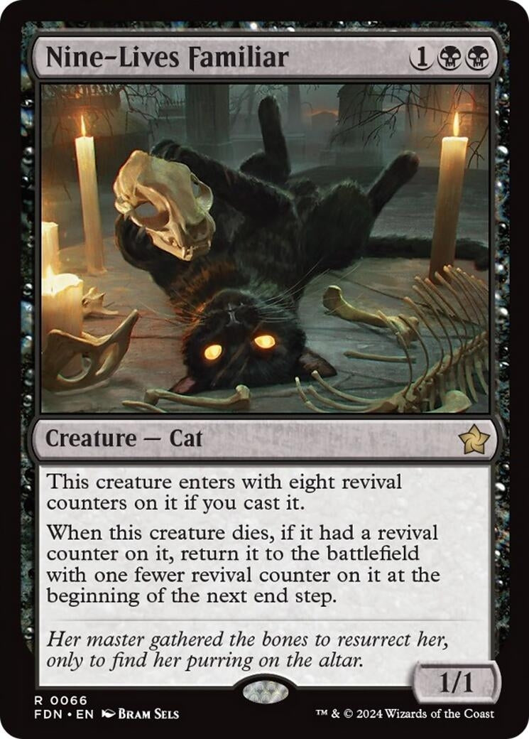 Image for Nine-Lives Familiar (66) (Foundations) - Magic: The Gathering