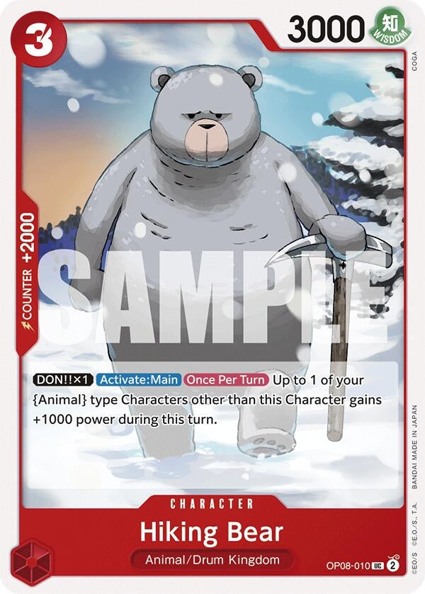 Image for Hiking Bear (OP08-010) (Two Legends) - One Piece Card Game