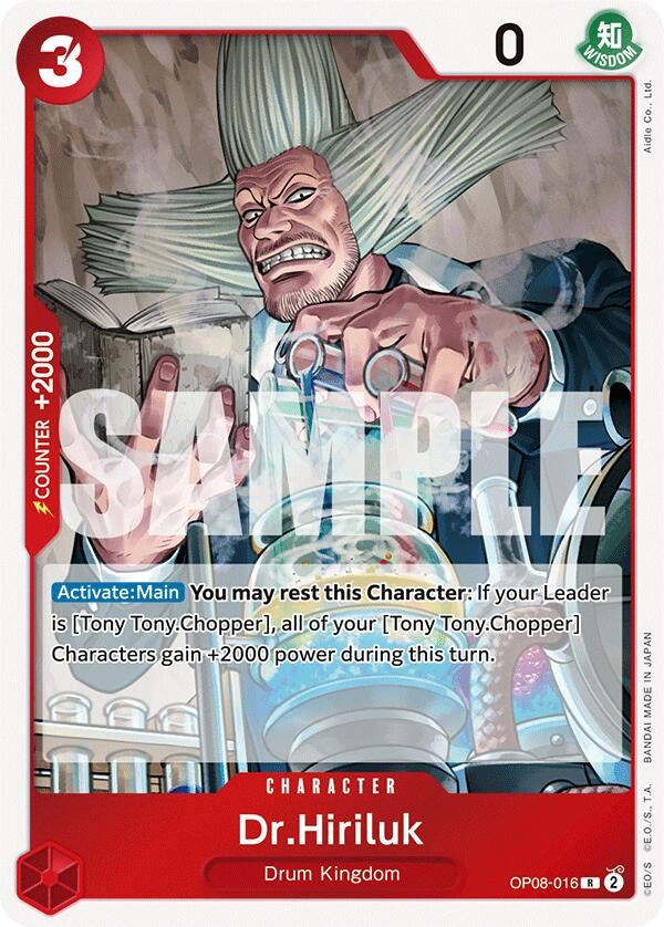 Image for Dr.Hiriluk (OP08-016) (Two Legends) - One Piece Card Game