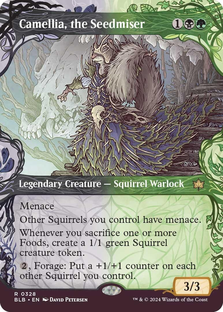 Image for Camellia, the Seedmiser (Showcase) (328) (Bloomburrow) - Magic: The Gathering