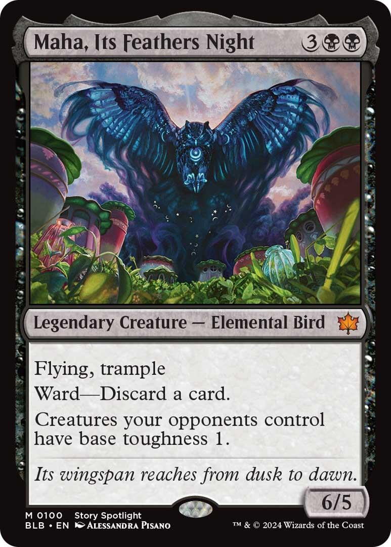 Image for Maha, Its Feathers Night (100) (Bloomburrow) - Magic: The Gathering