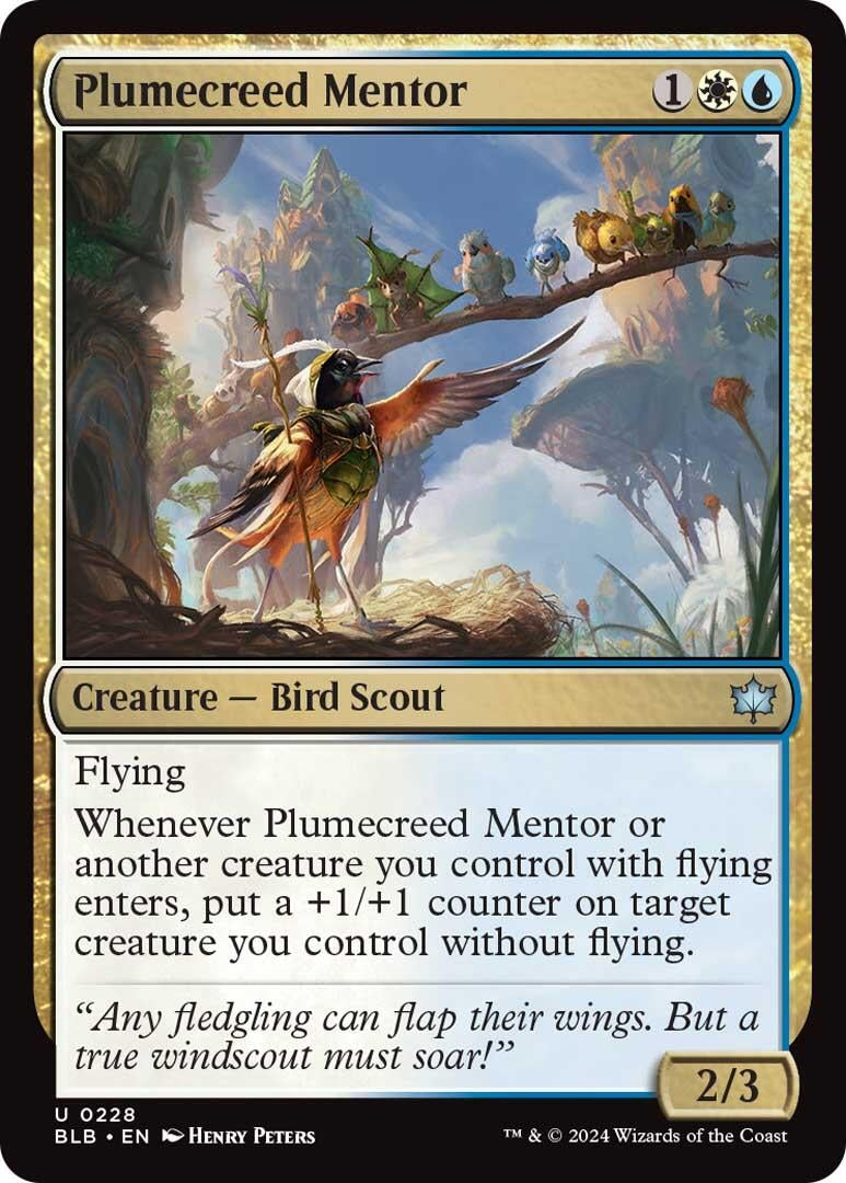 Image for Plumecreed Mentor (228) (Bloomburrow) - Magic: The Gathering