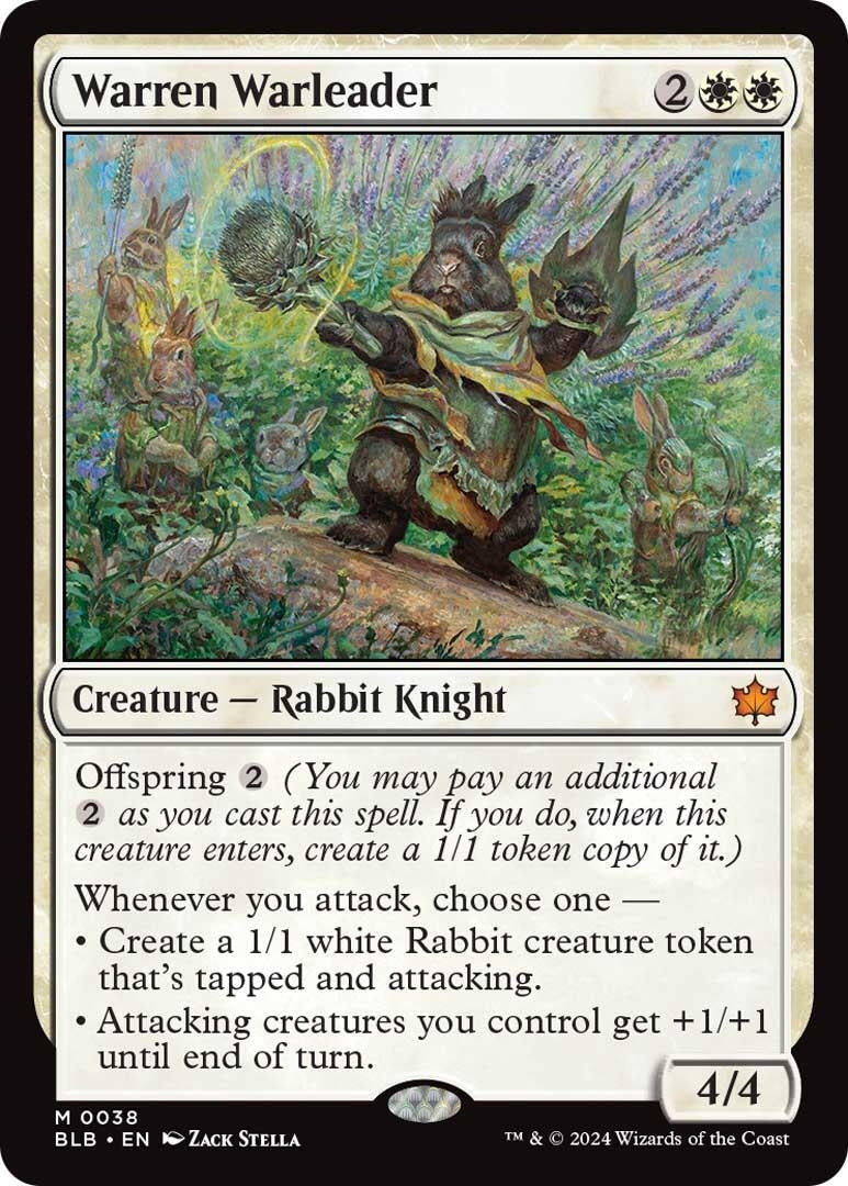 Image for Warren Warleader (38) (Bloomburrow) - Magic: The Gathering