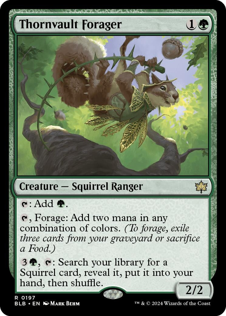 Image for Thornvault Forager (197) (Bloomburrow) - Magic: The Gathering