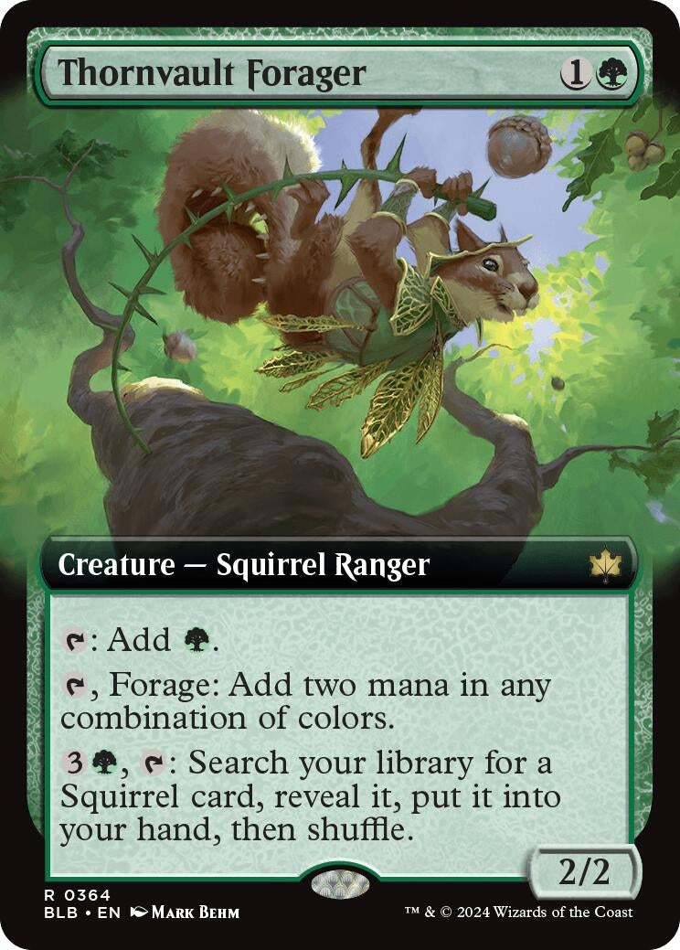 Image for Thornvault Forager (Extended Art) (364) (Bloomburrow) - Magic: The Gathering